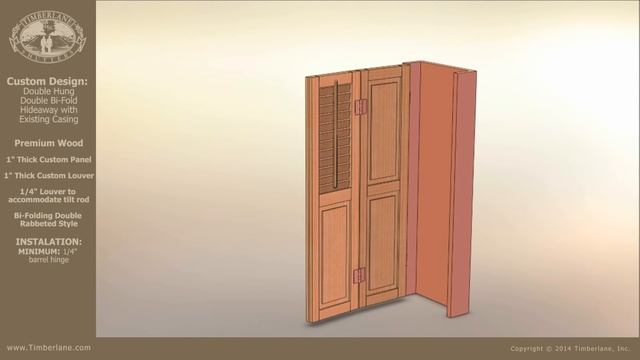 Timberlane Custom Hideaway Bi-Fold Shutter смотреть онлайн