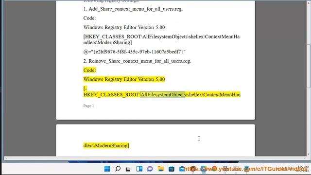 Add/Remove Share Context Menu in Windows 11 смотреть онлайн