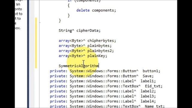 Visual C++ Tutorial 19 -Windows Forms Application: Encrypt data from simple string Part 1 смотреть онлайн