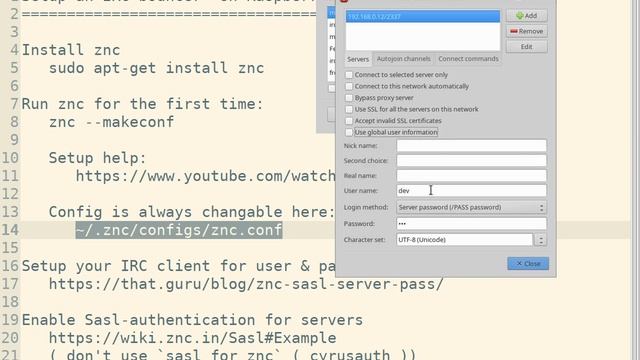 Setup an IRC bouncer on Raspberry Pi смотреть онлайн