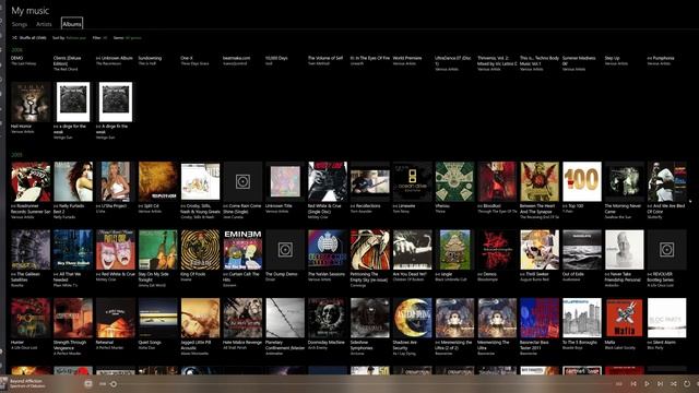My entire Groove music collection organized by Album Release Year on 4K monitor смотреть онлайн