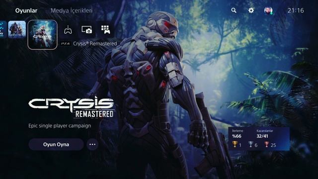 Crysis Remastered L PS5 Menu Music (4K UHD)
