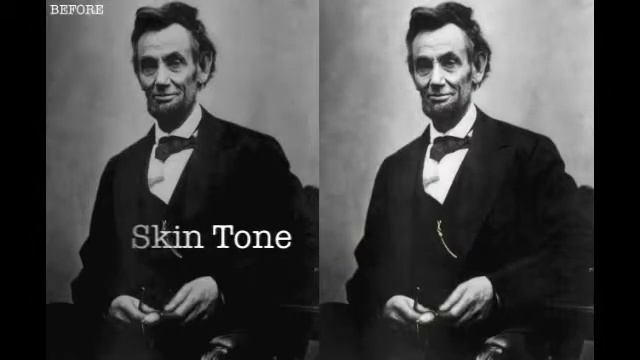 Lincoln Photo Recolor Black & White image смотреть онлайн