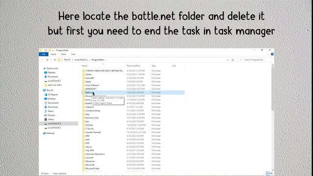 How to Delete battle.net folder on Desktop смотреть онлайн
