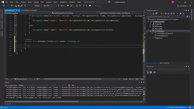 C# Windows forms - MessageBox смотреть онлайн