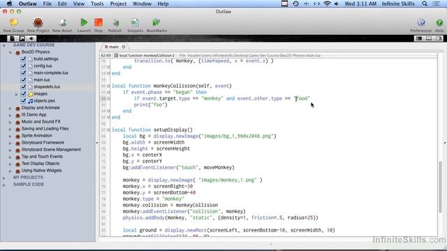 Mobile Game Development With Corona SDK | Basic Collision Detection смотреть онлайн