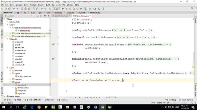 WORD FONT TYPE FACE IN ANDROID STUDIO 8 #385 смотреть онлайн