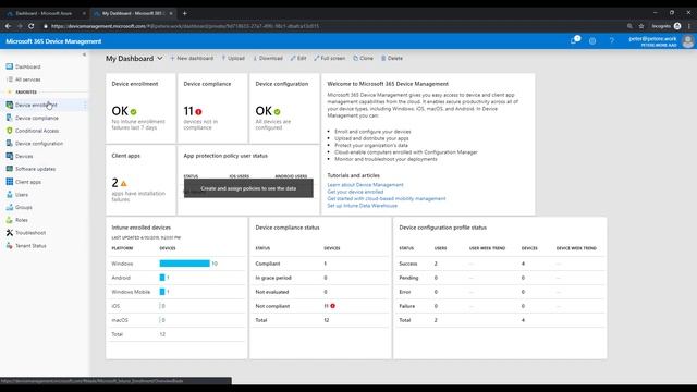 Microsoft 365 Intune Device Management Portal смотреть онлайн