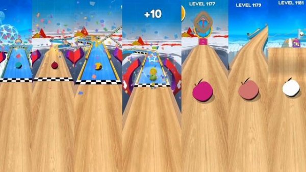 The insane Apple Ball of 7 different colors Going Balls Which is Best Android gameplay Walkthrough