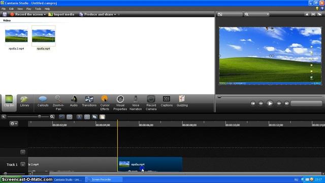 Как пользоваться Camtasia Studio 8 - Часть 1! смотреть онлайн