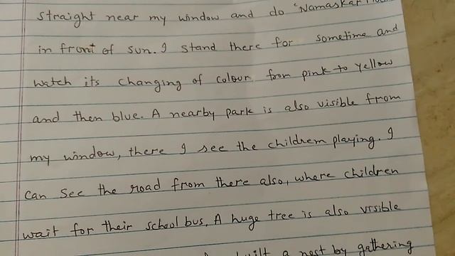 Paragraph on "A VIEW FROM MY WINDOW". let's learn english and paragraphs. смотреть онлайн