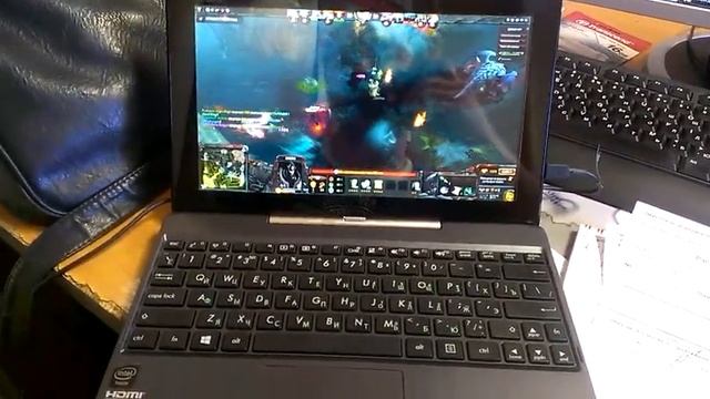 Asus t100ta 64gb + 500gb dock dota2 on low смотреть онлайн