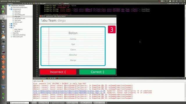 Complete Demonstration of Tabu Party Game (Web + Desktop/Mobile Ubuntu Client) смотреть онлайн