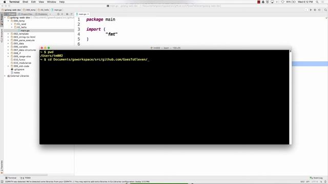 Golang Package Management, Namespacing, Envrionment Variables смотреть онлайн