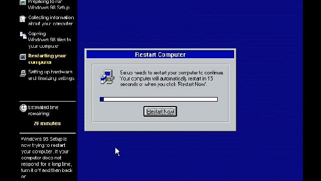 Installing Windows98 смотреть онлайн