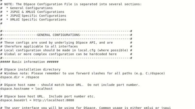 General Settings in DSpace-English смотреть онлайн