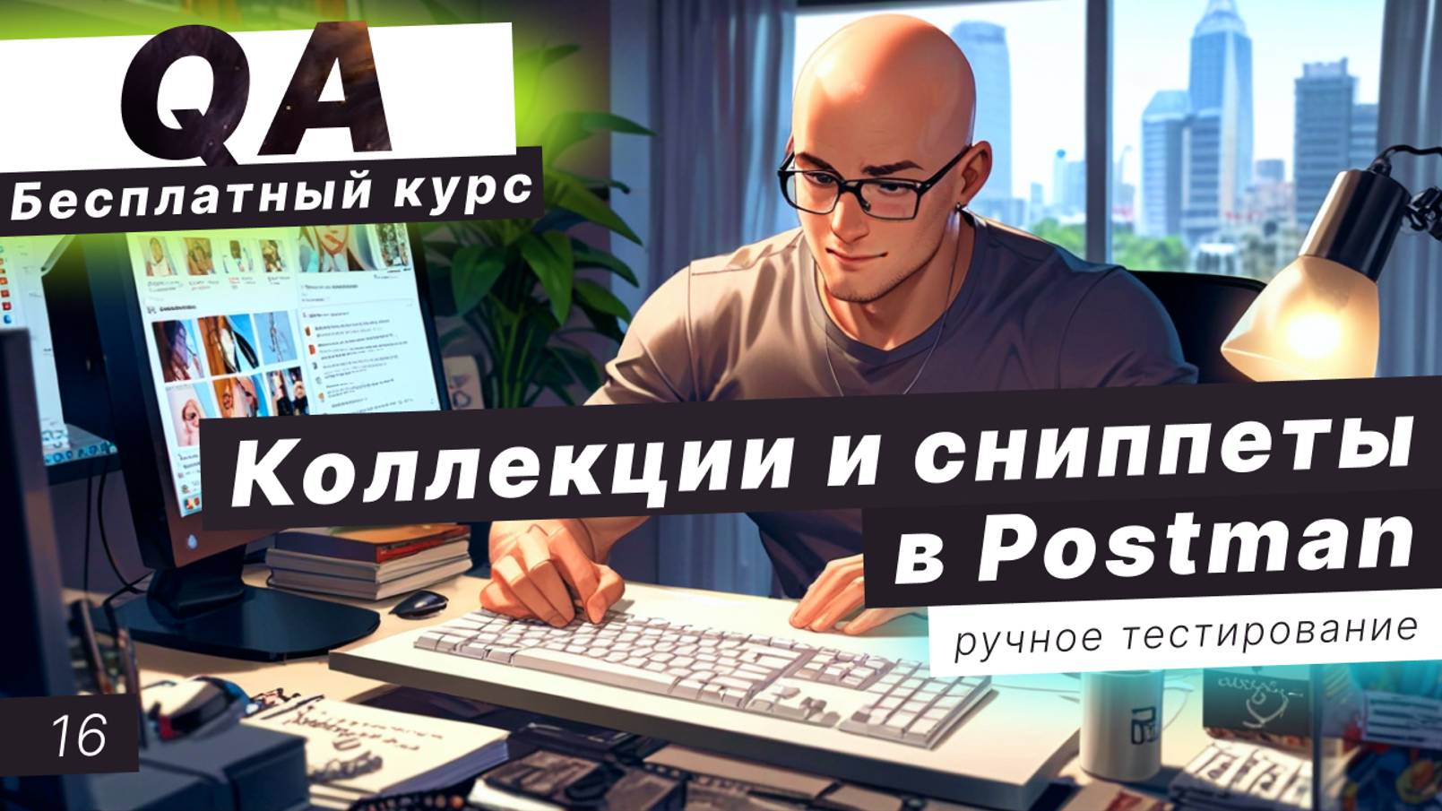 Урок 16. Практика в Postman. Создаем коллекцию в Postman. Что такое сниппеты в Postman смотреть онлайн