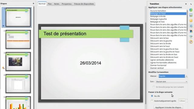 Libre Office Impress transition смотреть онлайн