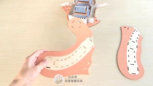 The Great Wall Wooden Building Kit Model | DIY Craft Instruction 3D Puzzle смотреть онлайн
