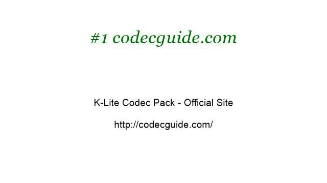 What Is A K-Lite Codec Pack? смотреть онлайн