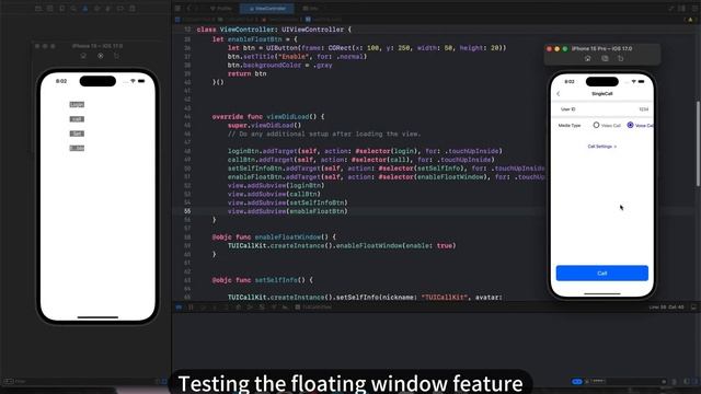 Add Floating Window Feature in Your iOS Calling App смотреть онлайн