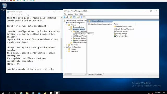 How to configure user and server certificate auto enrollment CA ROOT ADCS смотреть онлайн