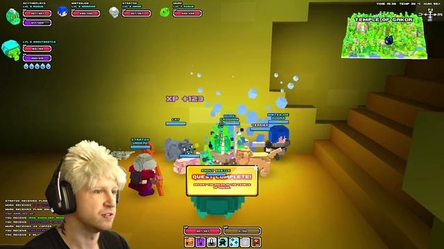 QUEST COMPLETE FOR TONS OF XP!! 🌎 Scythe Plays Cube World Multiplayer #05 смотреть онлайн