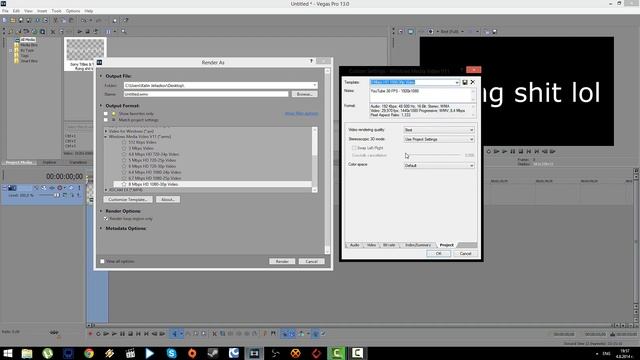 SonyVegas Pro: Render Settings for 1080p and 720p (video request) смотреть онлайн