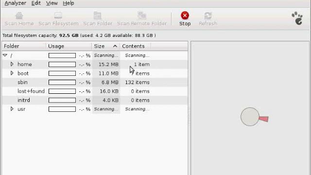 Ubuntu- Disk Usage Analyzer смотреть онлайн