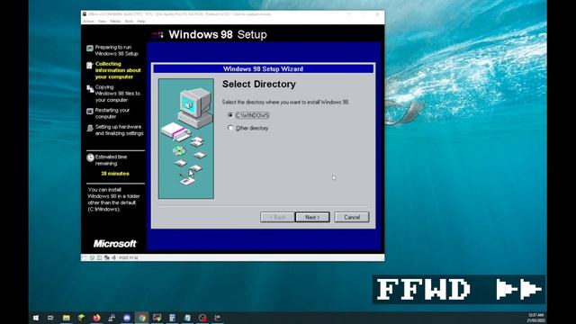 Running windows 98 on 86Box смотреть онлайн