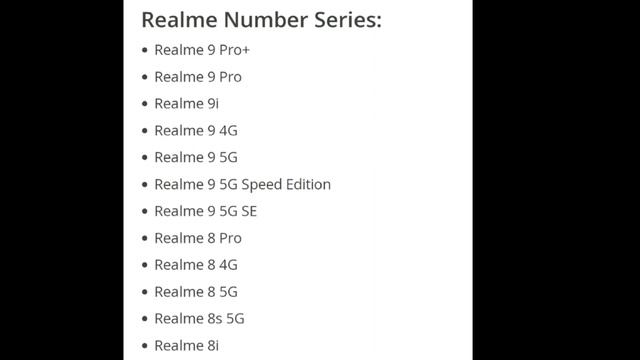 Realme ui 4.O Eligible Devices list || Android 13 || confirmed list смотреть онлайн
