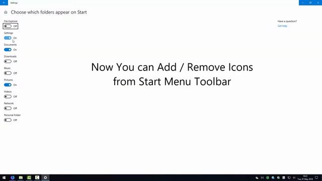 Windows 10 Start Menu Left Side Toolbar Icons Bug смотреть онлайн
