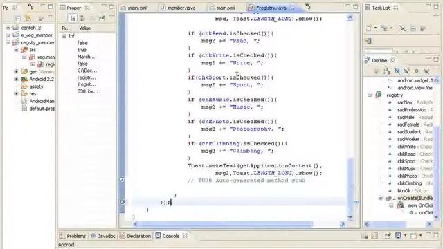 tutorial use radio and checkbox button in android(5-5) смотреть онлайн
