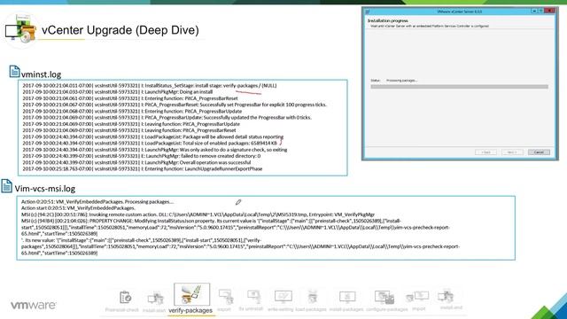 vCenter on Windows Upgrade - Deep Dive on Install Start and Verify Packages Phases смотреть онлайн