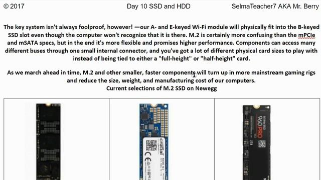 Day 10 for the A+ CompTIA Network Control Class SSD and HDD - Selmateacher7 смотреть онлайн
