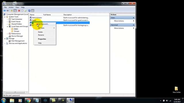 How to Change Windows 7 User Password without Knowing Old Password смотреть онлайн