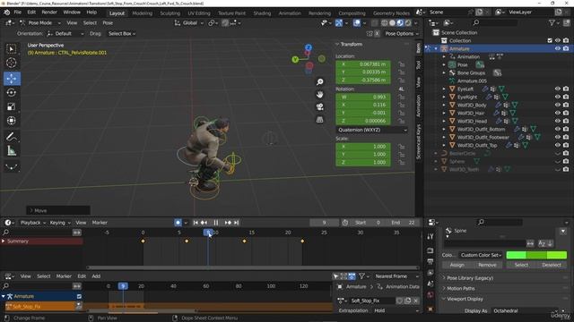 61 Creating the crouch left fwd to crouch soft stop смотреть онлайн