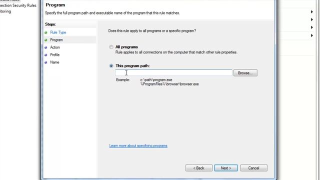 Blocking a program from Internet Access Windows смотреть онлайн