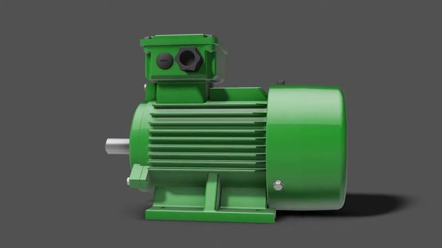 3D cad model of an electric motor 90L B3 by Freek de With смотреть онлайн