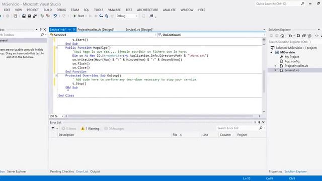 Crear Servicio de Windows VB .NET смотреть онлайн
