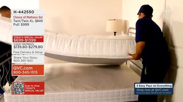 QVC SERTA mattress June 24th 2023 смотреть онлайн