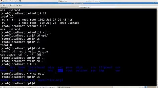 RH033 Red Hat Linux Essentials Unit 4 - Browsing the File system-02 смотреть онлайн