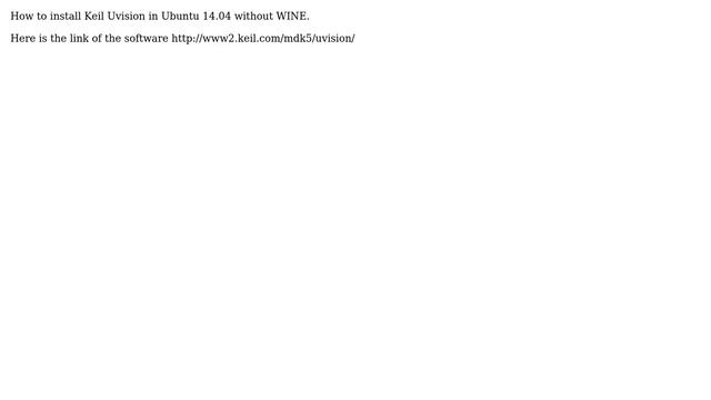 Ubuntu: How to install Keil Uvision in Ubuntu 14.04? смотреть онлайн