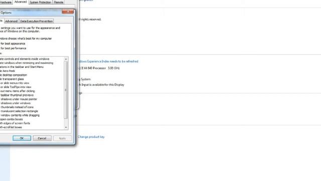Configure Advanced Performance Settings смотреть онлайн