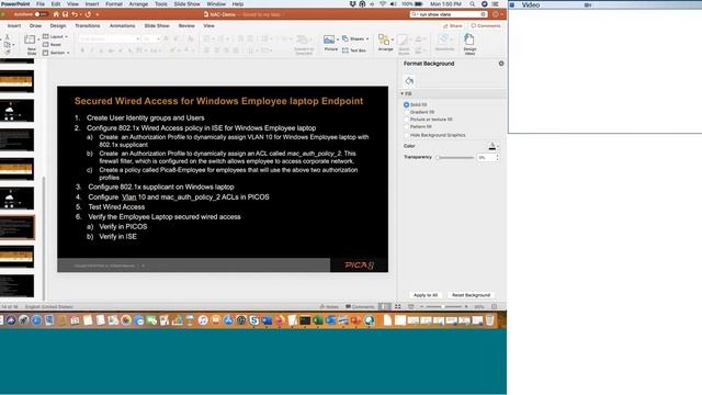 PicOS Wired Access for Windows Employee Laptop Endpoints Using Cisco ISE смотреть онлайн