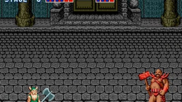 Golden Axe Sega Genesis 2 player 60fps