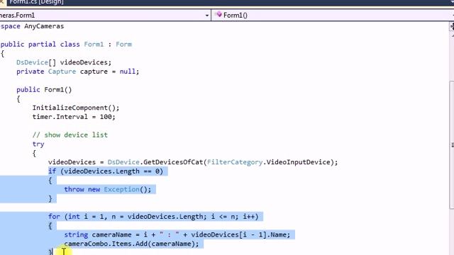 Emgu with DirectShowLib смотреть онлайн