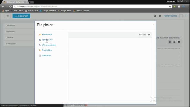 Moodle 3.3.1 Tutorial In Hindi |How to update profile(Part-2) смотреть онлайн