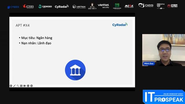 [ONLINE WORKSHOP SERIES - IT PROSPEAK] #5 - "T.Ấ.N C.Ô.N.G APT, PHÁT HIỆN VÀ NGĂN CHẶN" (PHẦN 2) смотреть онлайн