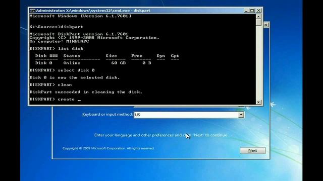 How to Initialize hard drive in Windows 7 setup смотреть онлайн